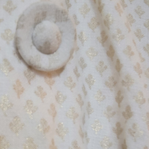 Elevenses Anthropologie blazer cream/white and gold size 4 - Picture 2 of 5
